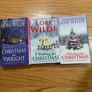 Three Christmas romance novels. Read once. Great books!
